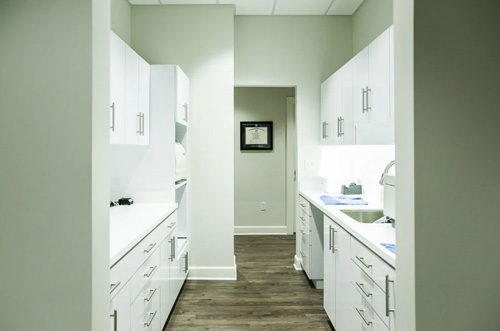 Sterilization area at North Hills Implant & Oral Surgery.