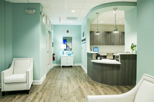 Front desk at North Hills Implant & Oral Surgery Office.